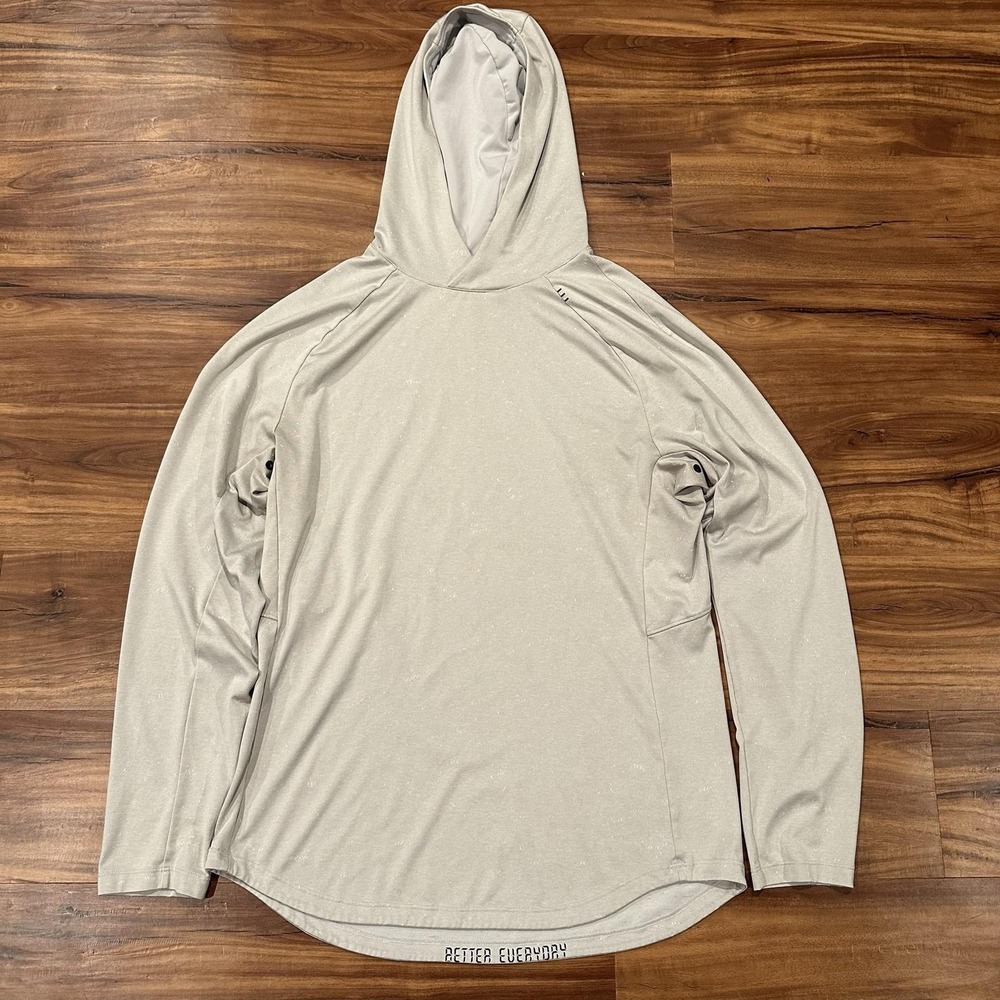 LuluLemon Mens Small Gray Lightweight Pullover Better Everyday Logo Athletic